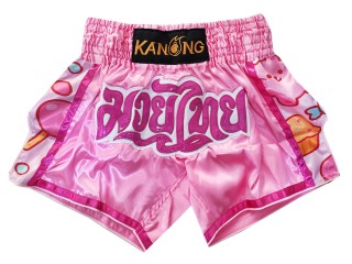 Kanong Kickboxing Shorts : KNS-501-Pink