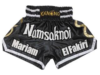 Custom Kick boxing Shorts : KNSCUST-1250-Black