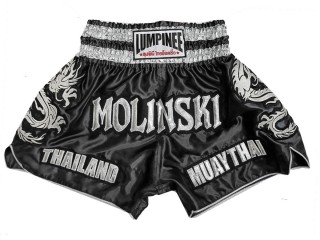 Personalised Muay Thai Shorts : KNSCUST-1251-Black