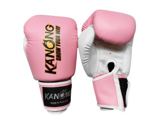 Kanong Training Boxing Gloves : Light Pink