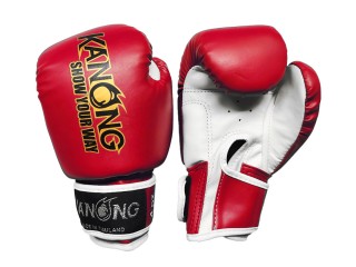 Kanong Kids Boxing Gloves for Training : Red