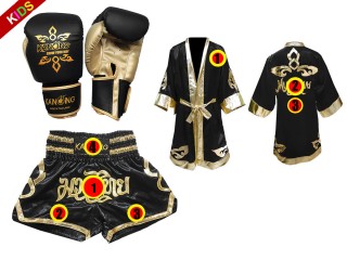 Kanong Customized Boxing Set for Kids (7-13 years old) : Black 