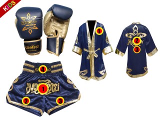 Kanong Customized Boxing Set for Kids (7-13 years old) : Navy