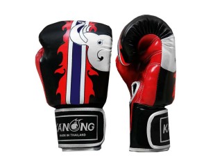 Kanong Boxing Gloves : Elephant/Black