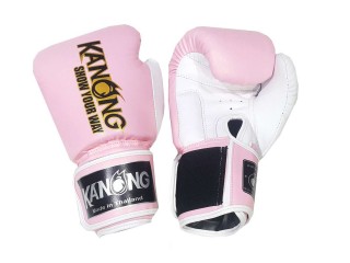Kanong Training Boxing Gloves : Light Pink