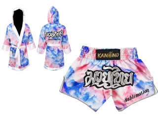 Personalised Sublimation Boxing Robe + Kick Box Shorts