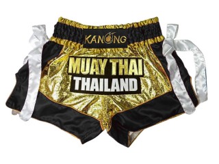 Kanong Kickboxing Shorts : KNS-152-Gold-Black