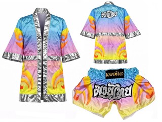 Boxing Kits - Personalized Boxing Robe and Kickboxing Shorts : SET-508
