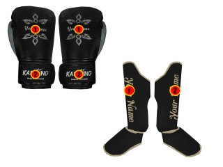 Custom Boxing Gloves + Shin Guards- Full Design