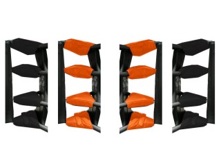 Boxing Ring accessories, Boxing Ring Turnbuckle Covers (set of 16) : Orange/Black