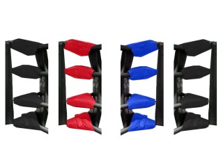 Boxing Ring accessories, Boxing Ring Turnbuckle Covers (set of 16) : Red/Blue/Black