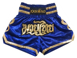 Kanong Kickboxing Fight Shorts : KNS-121-Blue
