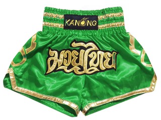 Kanong Kickboxing Fight Shorts : KNS-121-Green
