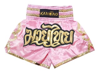 Kanong Kickboxing Shorts : KNS-121-Pink