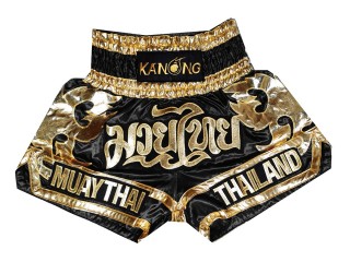 Kanong Kick boxing Shorts : KNS-136-Black