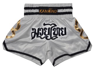 Kanong Fight Shorts : KNS-143-Silver