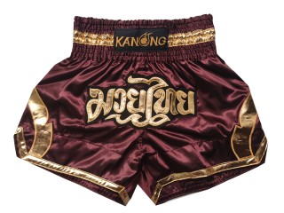 Kanong Fight Shorts : KNS-144-Maroon