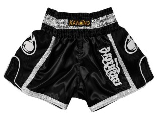 Kanong Retro Fight Shorts : KNSRTO-208-Black