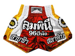 Lumpinee Fight Shorts : LUM-001-Red