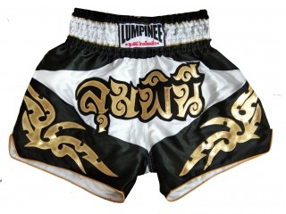 Lumpinee  Kick boxing Fight Shorts : LUM-049-White