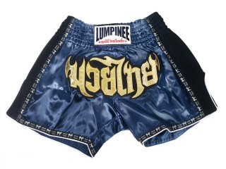 Lumpinee Retro Kick boxing Fight Shorts : LUMRTO-003-Navy