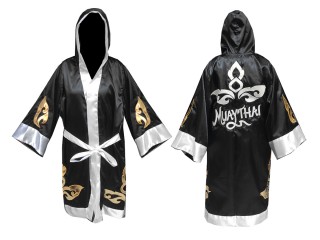 Kanong Custom Boxing Robe : KNFIR-143-Black
