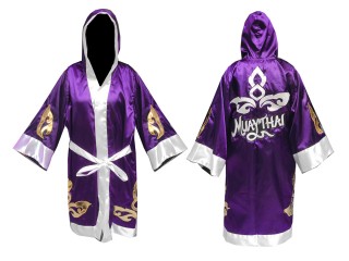 Kanong Custom Boxing Robe : KNFIR-143-Purple