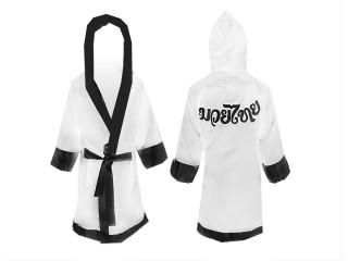 Customize Kanong Boxing Robe : KNFIR-001-White