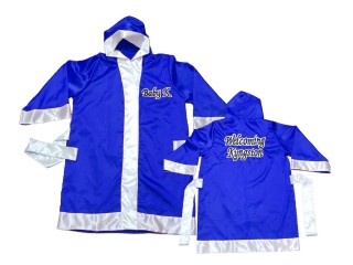 Customize Kanong Boxing Fight Robe : KNFIRCUST-002-Blue