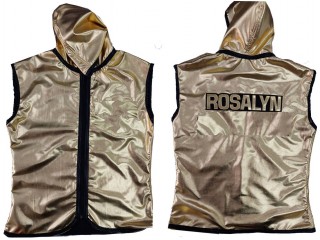 Customized Jacket with Hood for Fighters : KNHODCUST-003-Gold