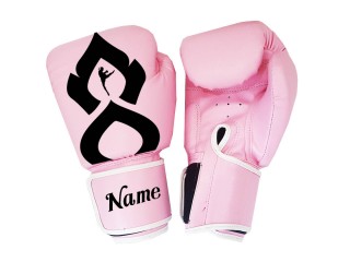 Customize Pink Boxing Gloves : KNGCUST-068