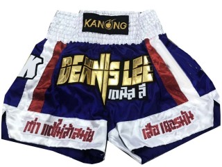 Customized navy Boxing Trunks : KNBXCUST-2008