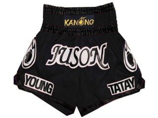 Customized Black Boxing Trunks : KNBXCUST-2012