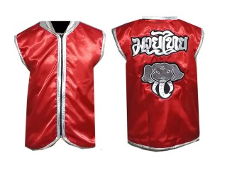 Custom Ring Fight Cornerman Jacket : Red Elephant