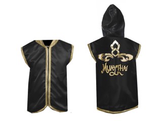 Customized Boxing Hoodies / Walk in Jacket : Black Lai Thai