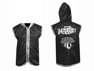 KANONG Customized Boxing Hoodies for Fighters : Black Elephant