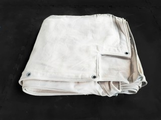 Custom White cotton upper apron  for Boxing Ring 7.6x7.6 m