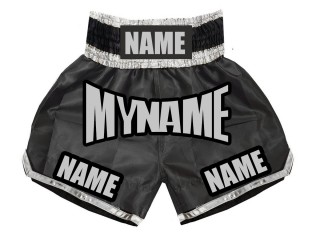 Personalized Black Boxing Trunks : KNBSH-007