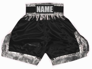 Custom Boxing Pants : KNBSH-018-Black