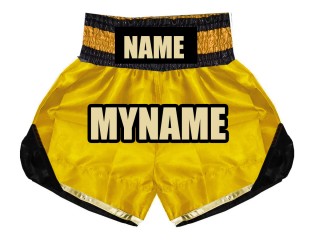 Customize Boxing Trunks  : KNBSH-022-Gold