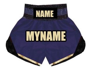 Custom Kids Boxing Shorts  : KNBSH-022-Navy