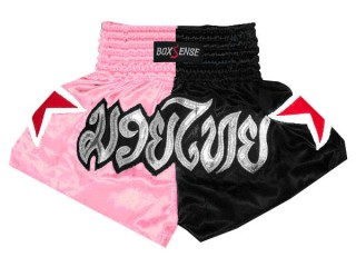 Boxsense Kids Boxing Fight Shorts : BXSKID-005-LightPink