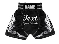 Personalised Boxing Shorts  : KNBSH-024-Black