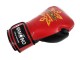 Kanong Real Leather Boxing Gloves : "Thai Kick" Maroon-Gold