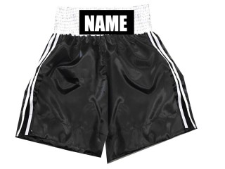 Customize Boxing Trunks : KNBSH-026-Black