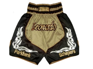 Custom Boxing Shorts : KNBXCUST-2035-Gold-Black