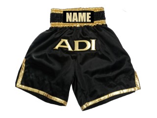 Personalized Boxing Shorts design : KNBXCUST-2036-Black