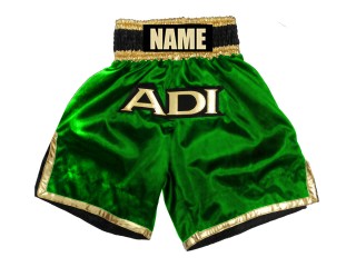 Personalized Boxing Shorts design : KNBXCUST-2036-Green