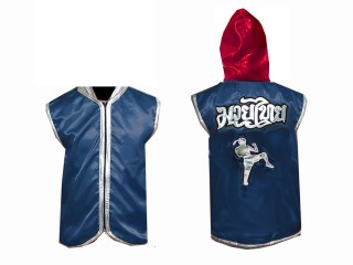 Customized Boxing Hoodies for Fighters : Navy Boxer