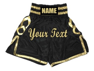 Customize Boxing Trunks : KNBSH-025-Black